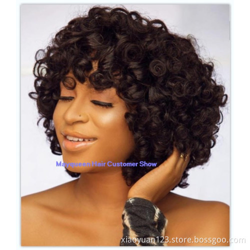 cheap full machine wholesale 10 a grade women hd  full lace braziliannatural transparent pixie perruque  lfront human hair wigs